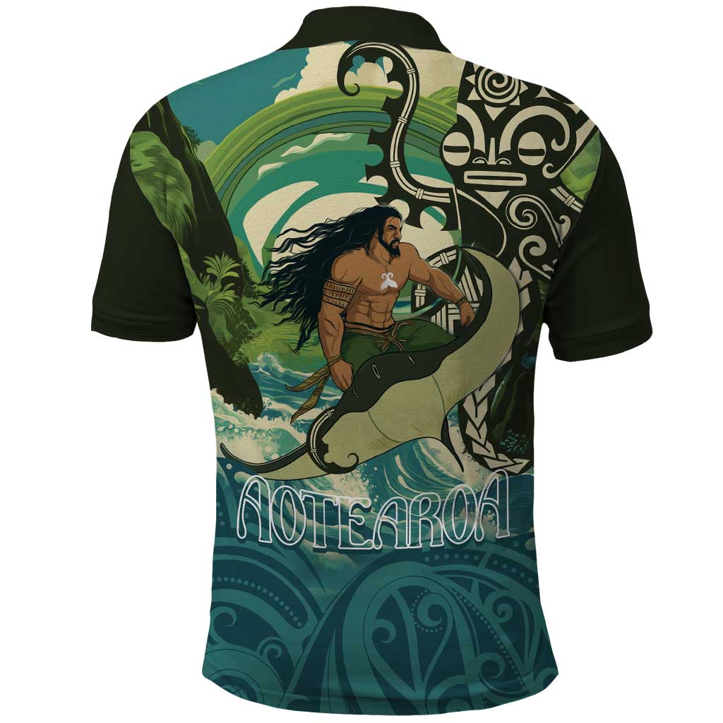 Aotearoa Tangaroa Atua Polo Shirt New Zealand God Of The Ocean
