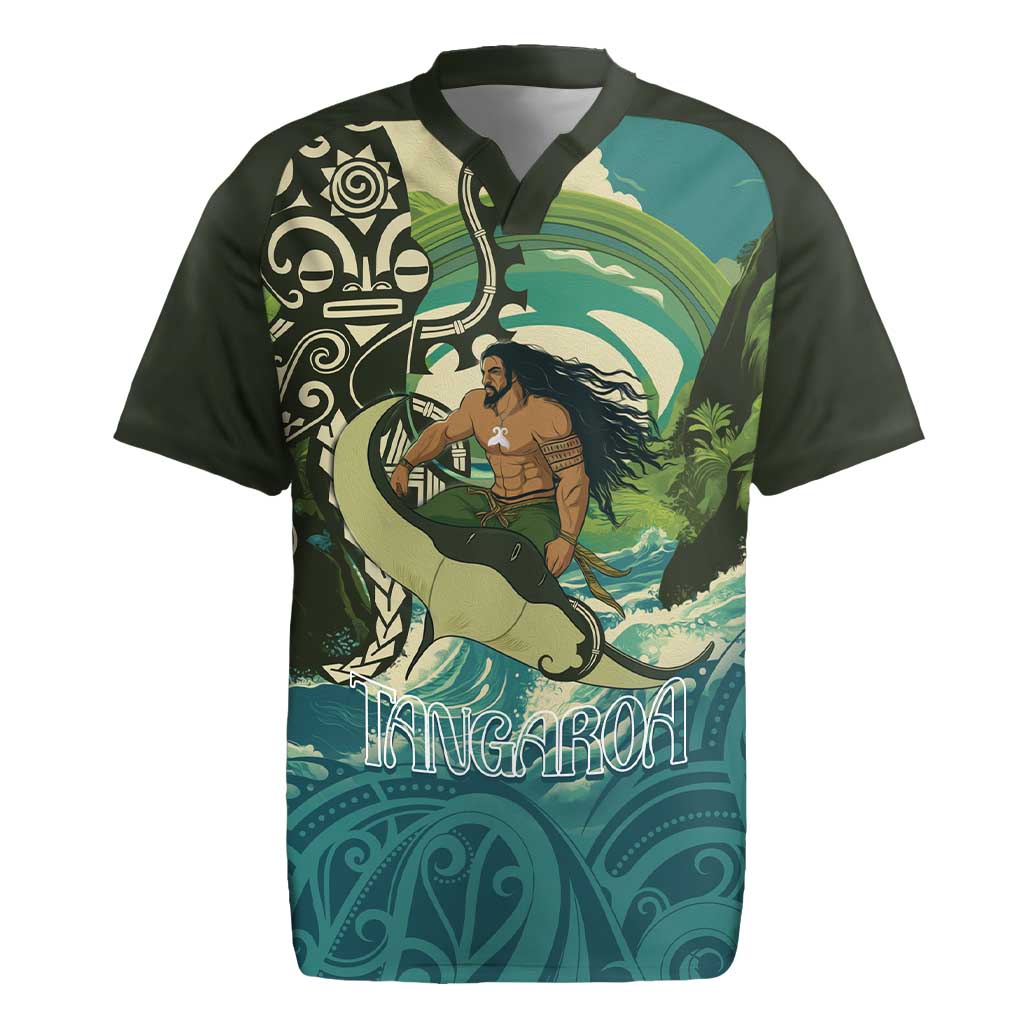 Aotearoa Tangaroa Atua Rugby Jersey New Zealand God Of The Ocean