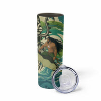 Aotearoa Tangaroa Atua Skinny Tumbler New Zealand God Of The Ocean LT14 - Polynesian Pride