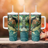 Aotearoa Tangaroa Atua Tumbler With Handle New Zealand God Of The Ocean