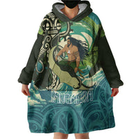 Aotearoa Tangaroa Atua Wearable Blanket Hoodie New Zealand God Of The Ocean
