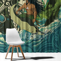 Aotearoa Tangaroa Atua Window Curtain New Zealand God Of The Ocean