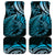 New Zealand Lizard Car Mats Silver Fern Aotearoa Maori Blue Version