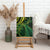 New Zealand Lizard Canvas Wall Art Silver Fern Aotearoa Maori Green Version