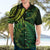 New Zealand Lizard Hawaiian Shirt Silver Fern Aotearoa Maori Green Version