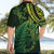 New Zealand Lizard Hawaiian Shirt Silver Fern Aotearoa Maori Green Version