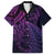 New Zealand Lizard Hawaiian Shirt Silver Fern Aotearoa Maori Purple Version