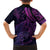 New Zealand Lizard Kid Hawaiian Shirt Silver Fern Aotearoa Maori Purple Version
