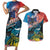 Personalised United States And New Zealand Couples Matching Short Sleeve Bodycon Dress and Hawaiian Shirt USA Eagle With Kowhai Aotearoa Tui Bird