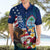 Personalised United States And Guam Hawaiian Shirt USA Eagle With Guahan Seal Tropical Vibes