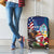 Personalised United States And Guam Luggage Cover USA Eagle With Guahan Seal Tropical Vibes