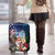 Personalised United States And Guam Luggage Cover USA Eagle With Guahan Seal Tropical Vibes