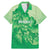 Aloha Hawaii Molokai Island Family Matching Mermaid Dress and Hawaiian Shirt Hibiscus Tribal Honu Hawaiian Tattoo Green