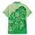 Aloha Hawaii Molokai Island Family Matching Mermaid Dress and Hawaiian Shirt Hibiscus Tribal Honu Hawaiian Tattoo Green