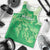 Aloha Hawaii Molokai Island Men Tank Top Hibiscus Tribal Honu Hawaiian Tattoo Green