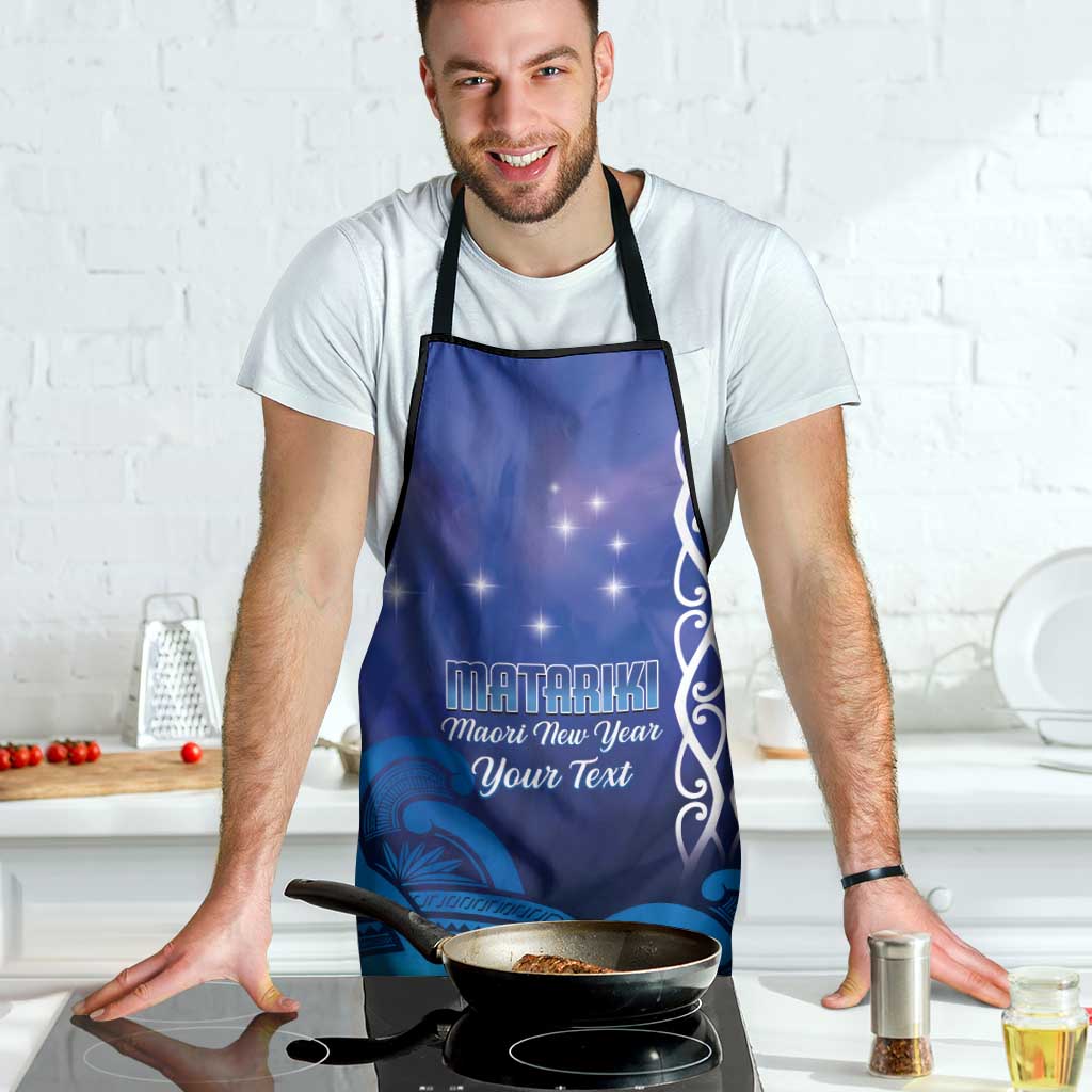 Personalised Matariki New Zealand Apron Maori New Year Galaxy Koru Pattern - Polynesian Pride