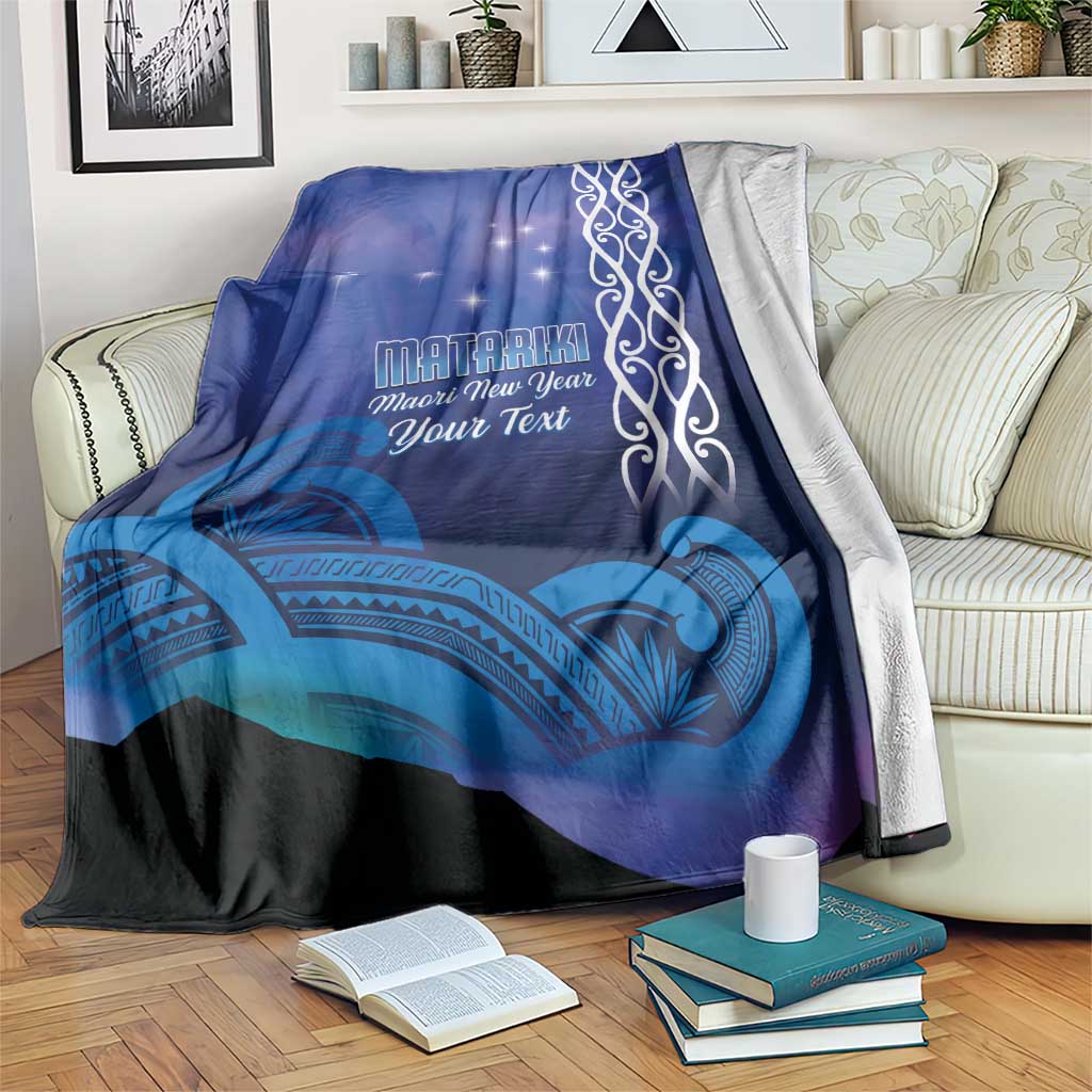 Personalised Matariki New Zealand Blanket Maori New Year Galaxy Koru Pattern