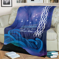 Personalised Matariki New Zealand Blanket Maori New Year Galaxy Koru Pattern
