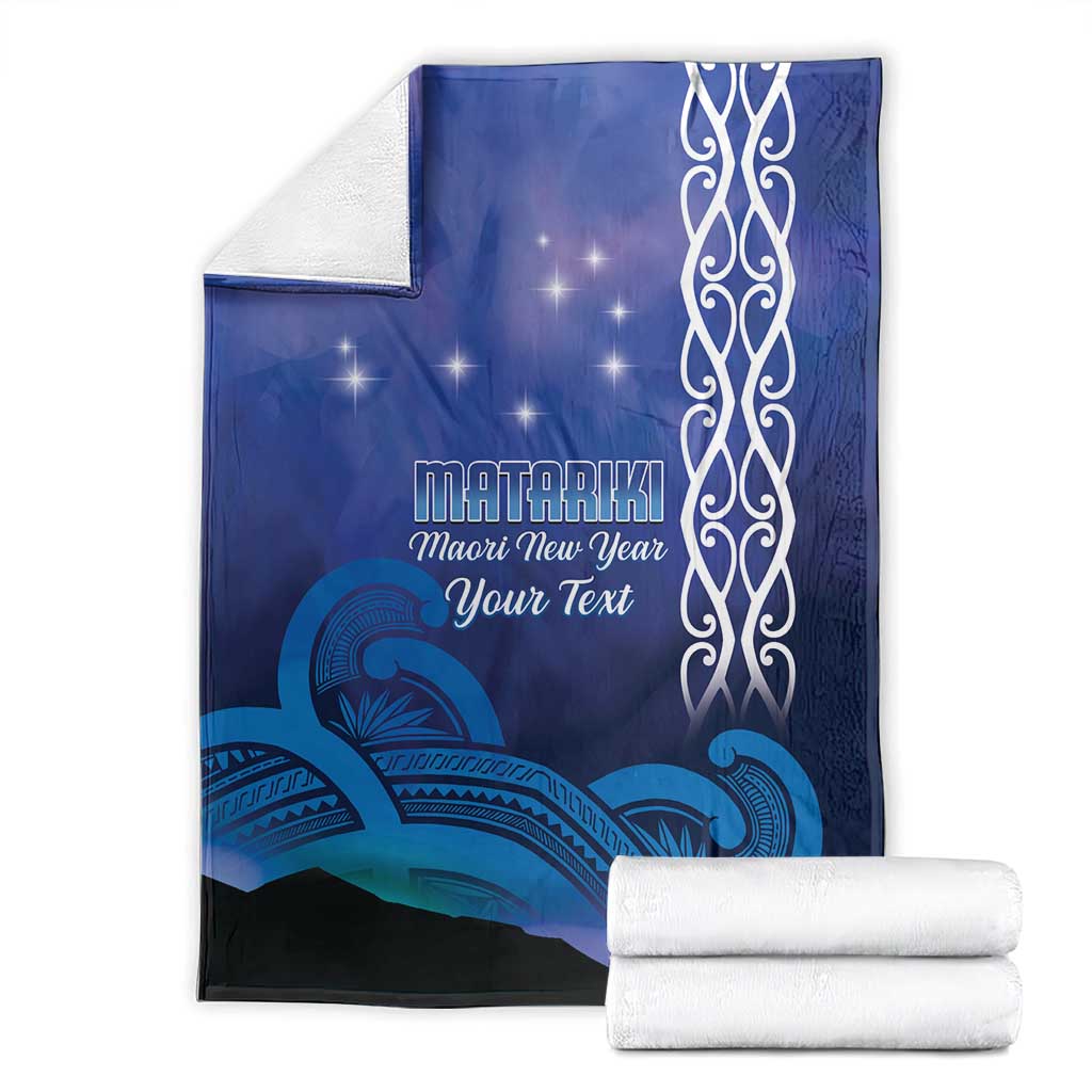 Personalised Matariki New Zealand Blanket Maori New Year Galaxy Koru Pattern