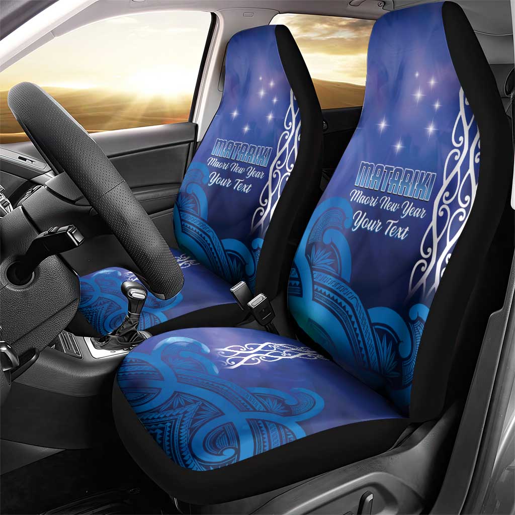 Personalised Matariki New Zealand Car Seat Cover Maori New Year Galaxy Koru Pattern