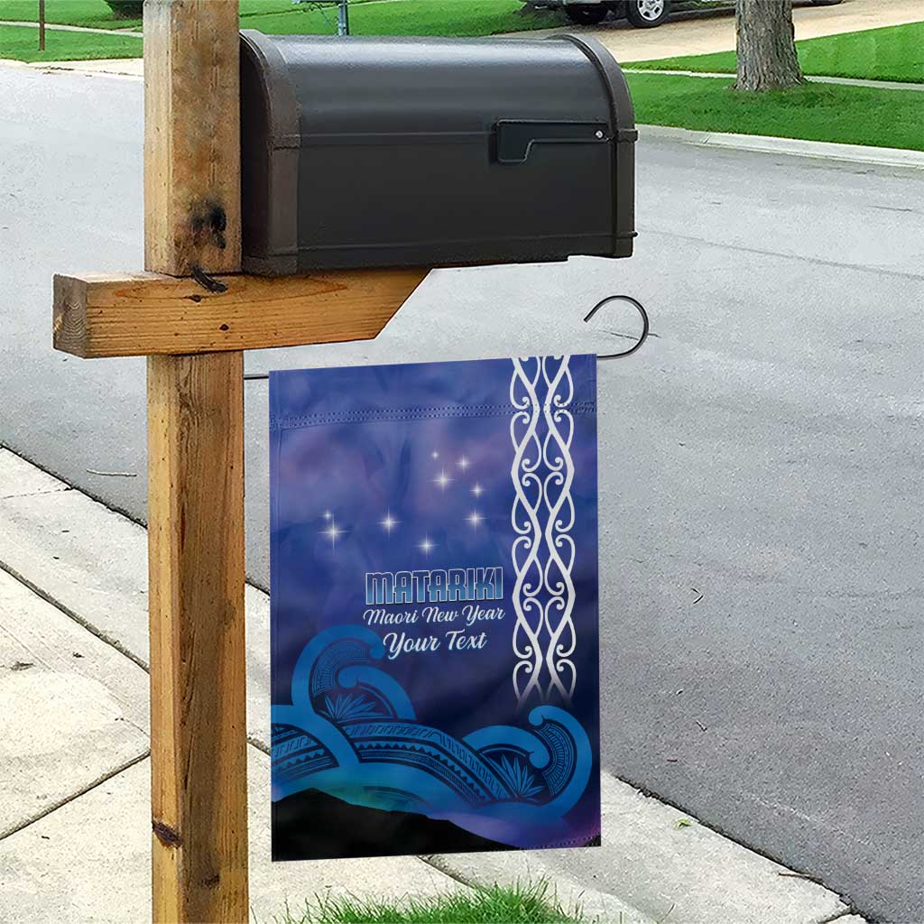 Personalised Matariki New Zealand Garden Flag Maori New Year Galaxy Koru Pattern