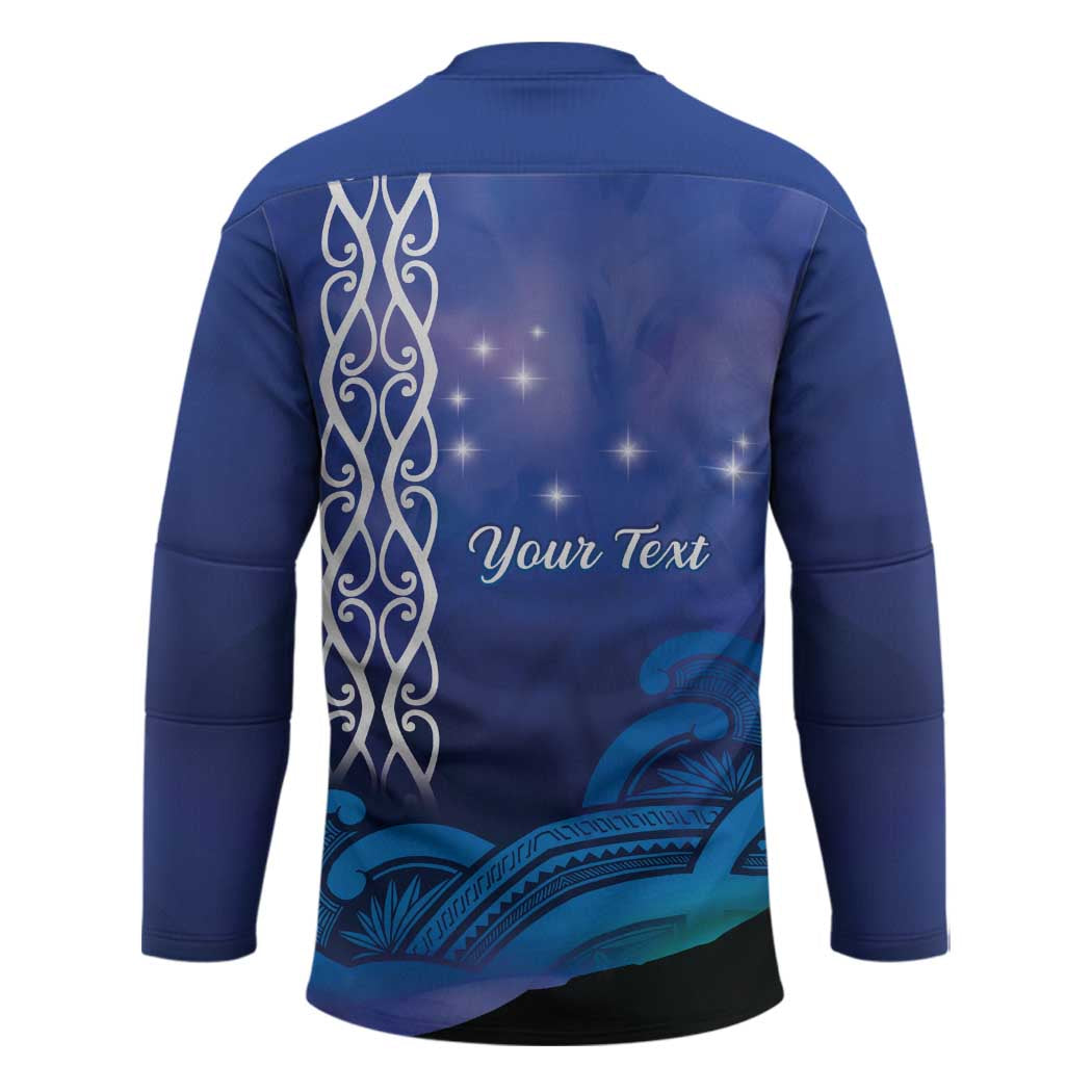 Personalised Matariki New Zealand Hockey Jersey Maori New Year Galaxy Koru Pattern - Polynesian Pride