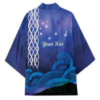 Personalised Matariki New Zealand Kimono Maori New Year Galaxy Koru Pattern - Polynesian Pride
