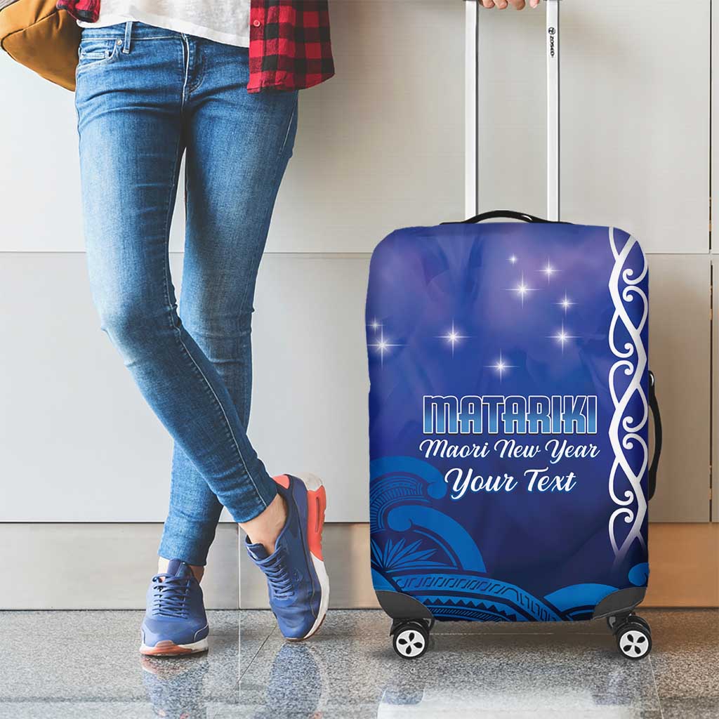Personalised Matariki New Zealand Luggage Cover Maori New Year Galaxy Koru Pattern