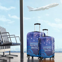 Personalised Matariki New Zealand Luggage Cover Maori New Year Galaxy Koru Pattern