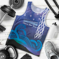 Personalised Matariki New Zealand Men Tank Top Maori New Year Galaxy Koru Pattern