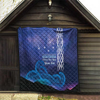 Personalised Matariki New Zealand Quilt Maori New Year Galaxy Koru Pattern