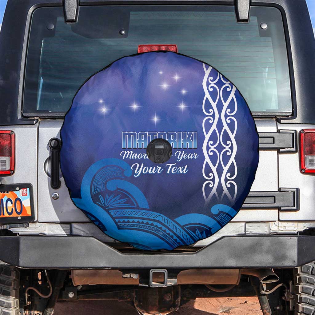 Personalised Matariki New Zealand Spare Tire Cover Maori New Year Galaxy Koru Pattern