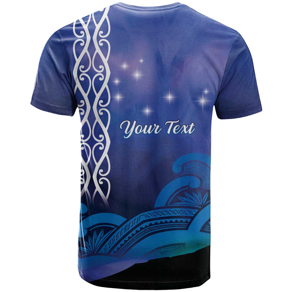 Personalised Matariki New Zealand T Shirt Maori New Year Galaxy Koru Pattern