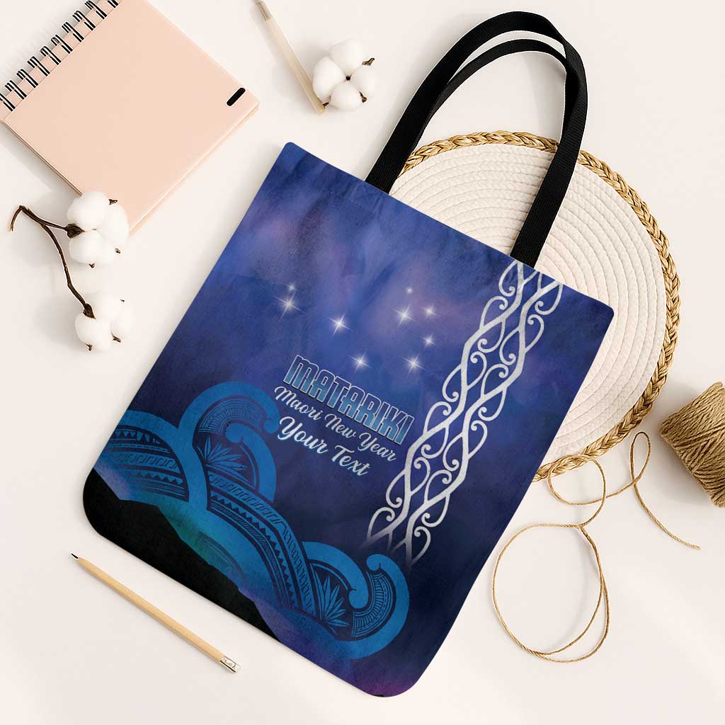 Personalised Matariki New Zealand Tote Bag Maori New Year Galaxy Koru Pattern - Polynesian Pride