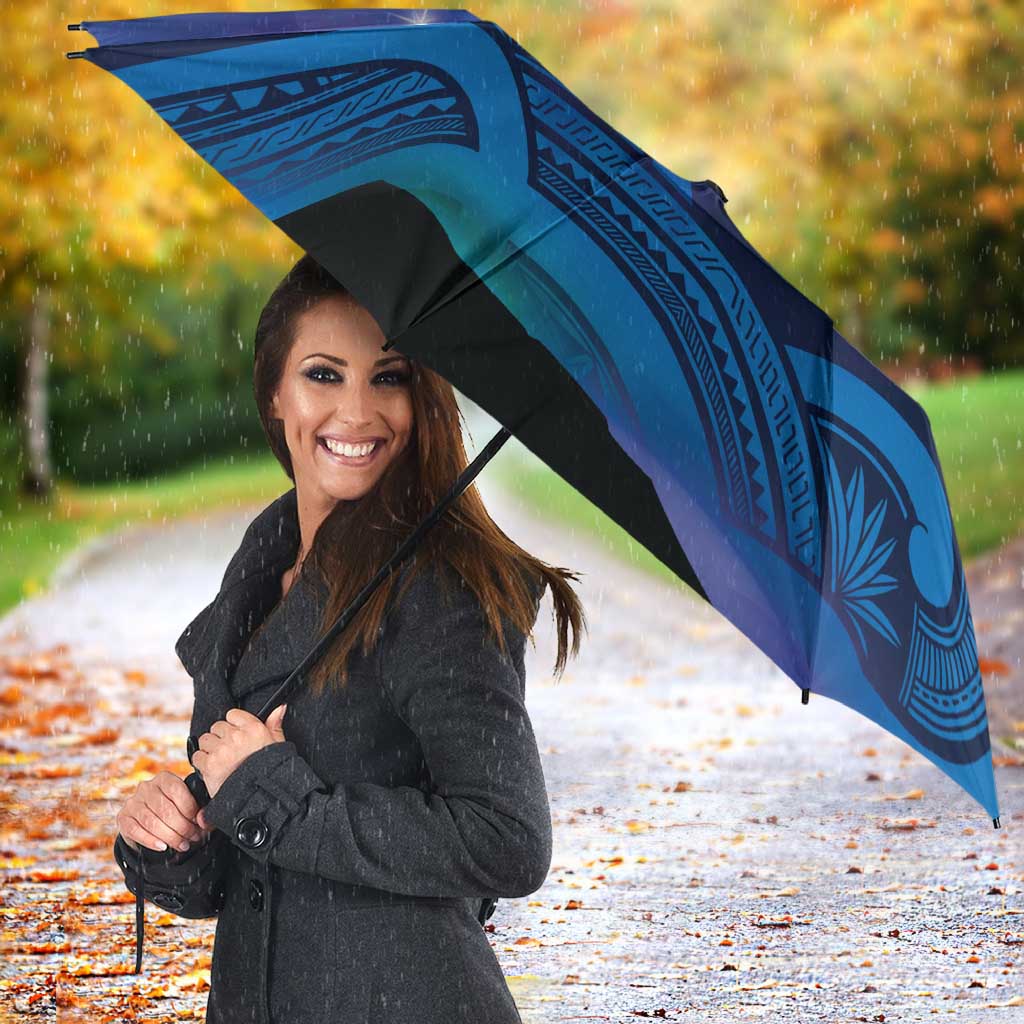 Personalised Matariki New Zealand Umbrella Maori New Year Galaxy Koru Pattern - Polynesian Pride