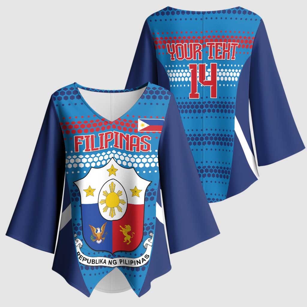 Philippines Football 2026 Kimono Sleeve Blouse Come On Filipinas