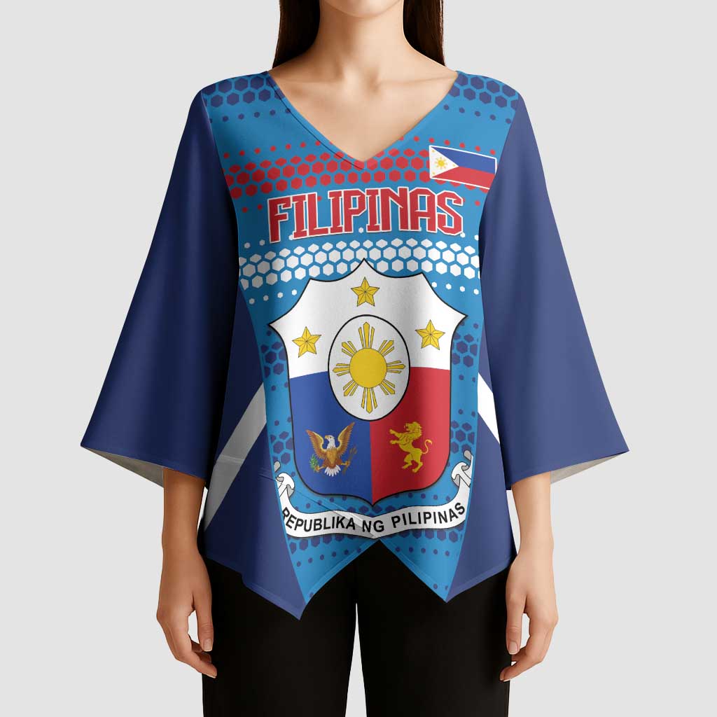 Philippines Football 2026 Kimono Sleeve Blouse Come On Filipinas