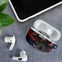 Philippines Sun Tattoo AirPods Case Feathers Filipinas Grunge Style Black