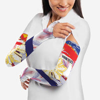 Philippines Sun Tattoo Arm Sleeves Feathers Filipinas Grunge Style White