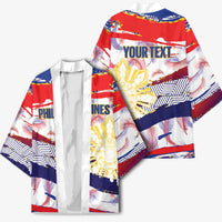 Philippines Sun Tattoo Kimono Feathers Filipinas Grunge Style White