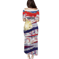 Philippines Sun Tattoo Puletasi Feathers Filipinas Grunge Style White