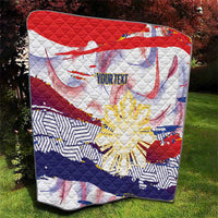 Philippines Sun Tattoo Quilt Feathers Filipinas Grunge Style White