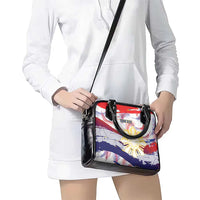 Philippines Sun Tattoo Shoulder Handbag Feathers Filipinas Grunge Style White