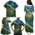 Personalised Solomon Islands Darts Family Matching Puletasi and Hawaiian Shirt Tropical Leaves Melanesian Pattern