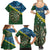 Personalised Solomon Islands Darts Family Matching Summer Maxi Dress and Hawaiian Shirt Tropical Leaves Melanesian Pattern