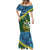 Personalised Solomon Islands Darts Mermaid Dress Tropical Leaves Melanesian Pattern