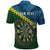 Personalised Solomon Islands Darts Polo Shirt Tropical Leaves Melanesian Pattern