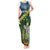 Personalised Solomon Islands Darts Tank Maxi Dress Tropical Leaves Melanesian Pattern