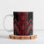 Red Aotearoa Mangopare Kowhaiwhai Niho Taniwha Ceramic Mug Maori New Zealand - Polynesian Pride