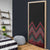 Red Aotearoa Mangopare Kowhaiwhai Niho Taniwha Door Cover Maori New Zealand - Polynesian Pride